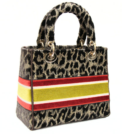 Christian Dior Lady D-Lite Velvet Bag Multi Size ONE SIZE
