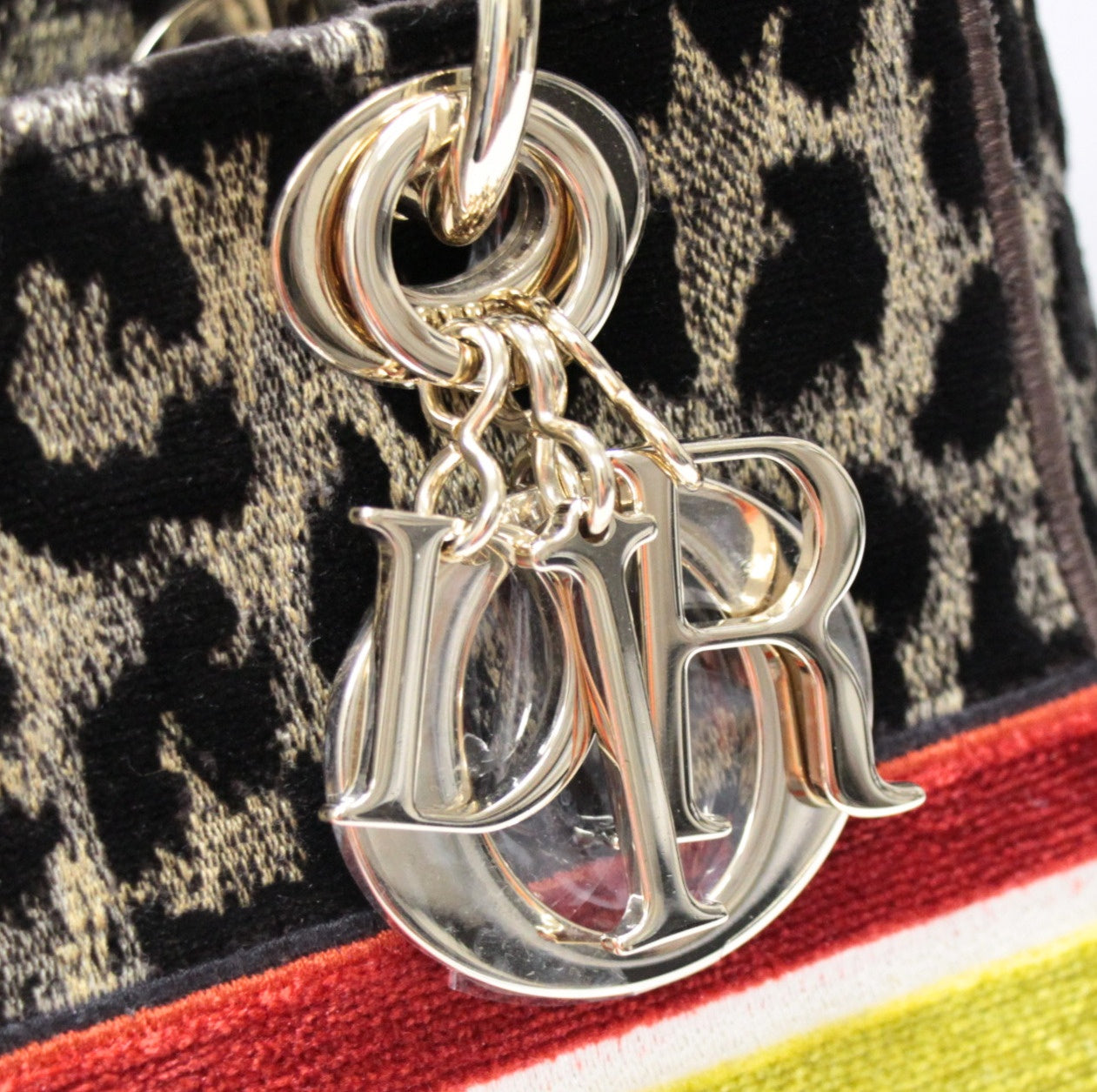 Christian Dior Lady D-Lite Velvet Bag Multi Size ONE SIZE