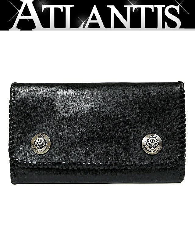 Gaboratory G-Crown Concho Leather Wallet Black Size ONE SIZE