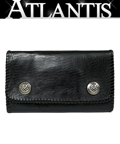 Gaboratory G-Crown Concho Leather Wallet Black Size ONE SIZE