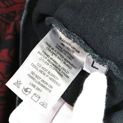 WARREN LOTAS Lebron Lames Flames Cotton T-Shirt Gray Size L