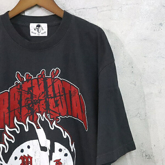 WARREN LOTAS Hockey Mask Print T-Shirt Black Size L