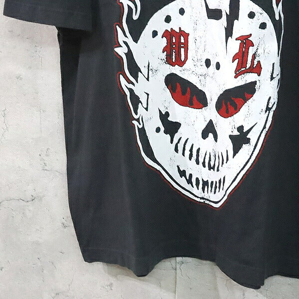 WARREN LOTAS Hockey Mask Print T-Shirt Black Size L