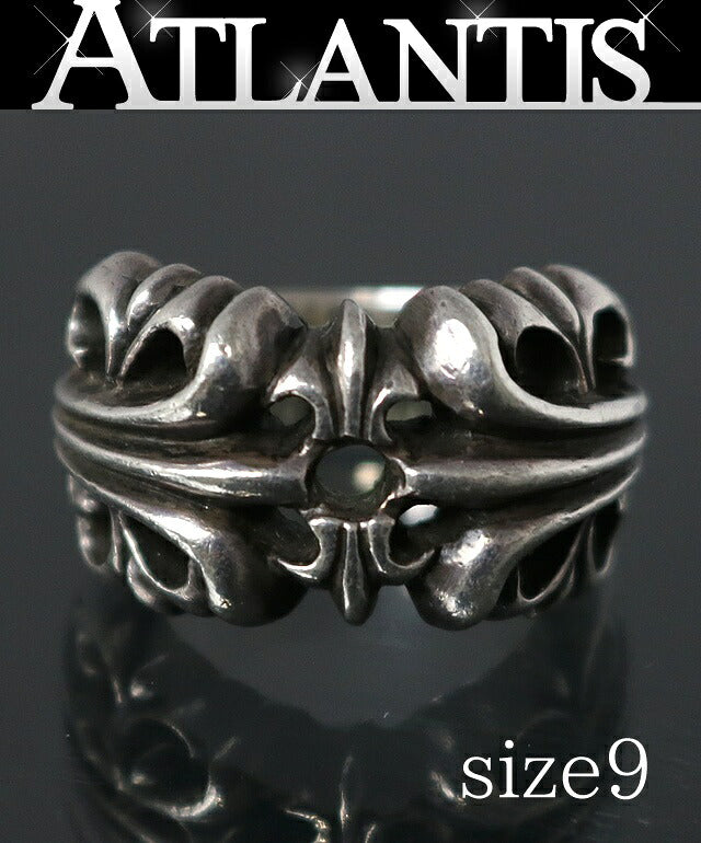 CHROME HEARTS K&T Ring Sterling Silver Size ONE SIZE