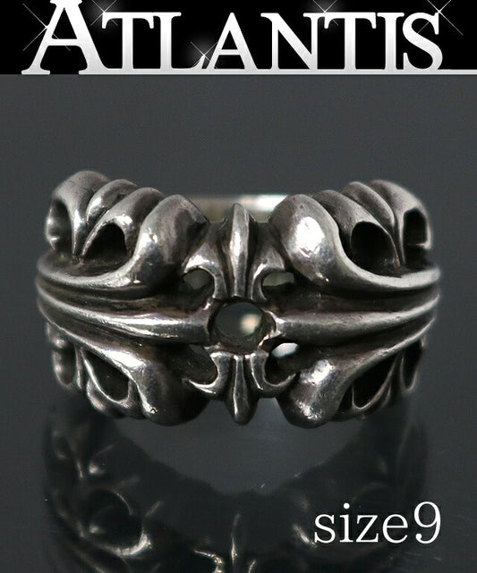 CHROME HEARTS K&T Ring Sterling Silver Size US 5
