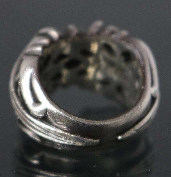 CHROME HEARTS K&T Ring Sterling Silver Size ONE SIZE