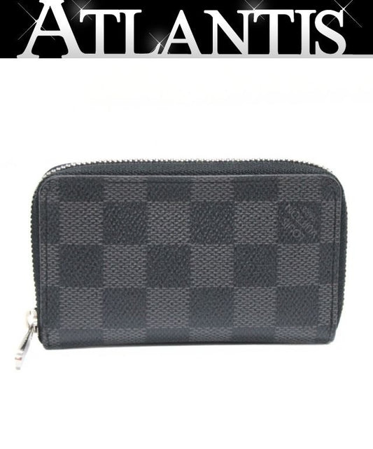 Louis Vuitton Zippy Damier Purse Black Size ONE SIZE