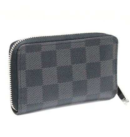 Louis Vuitton Zippy Damier Purse Black Size ONE SIZE