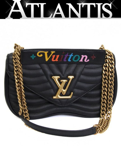 Louis Vuitton New Wave Chain Bag MM Bag Black Size ONE SIZE
