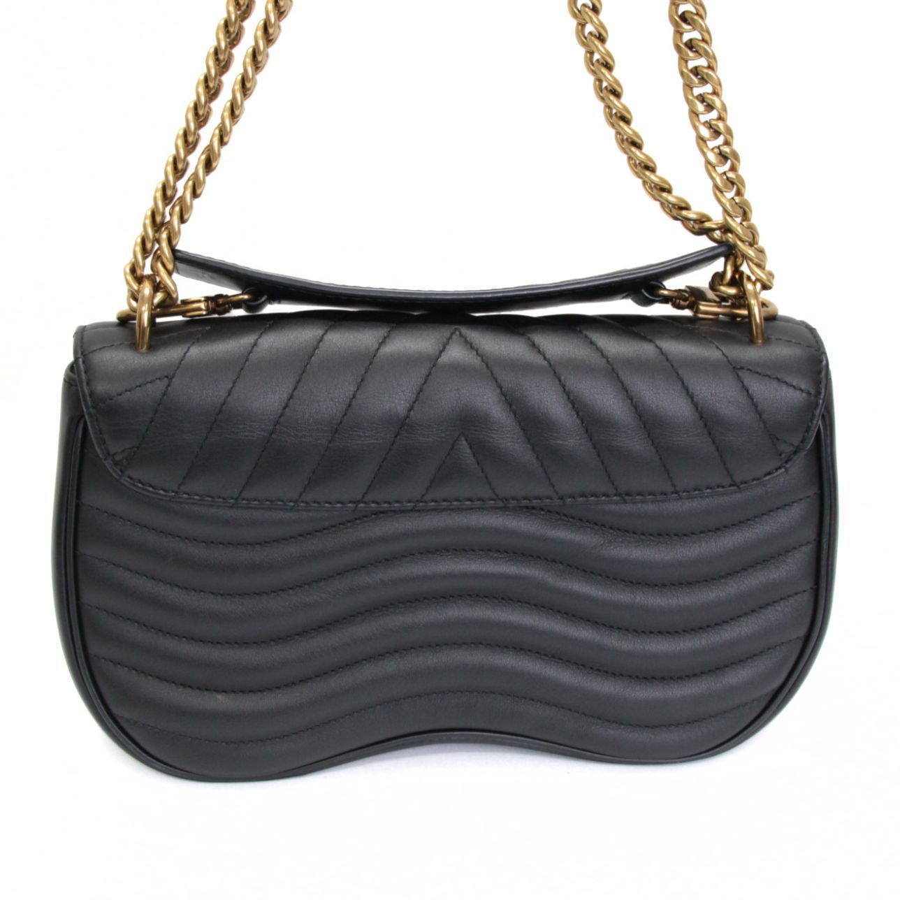 Louis Vuitton New Wave Chain Bag MM Bag Black Size ONE SIZE