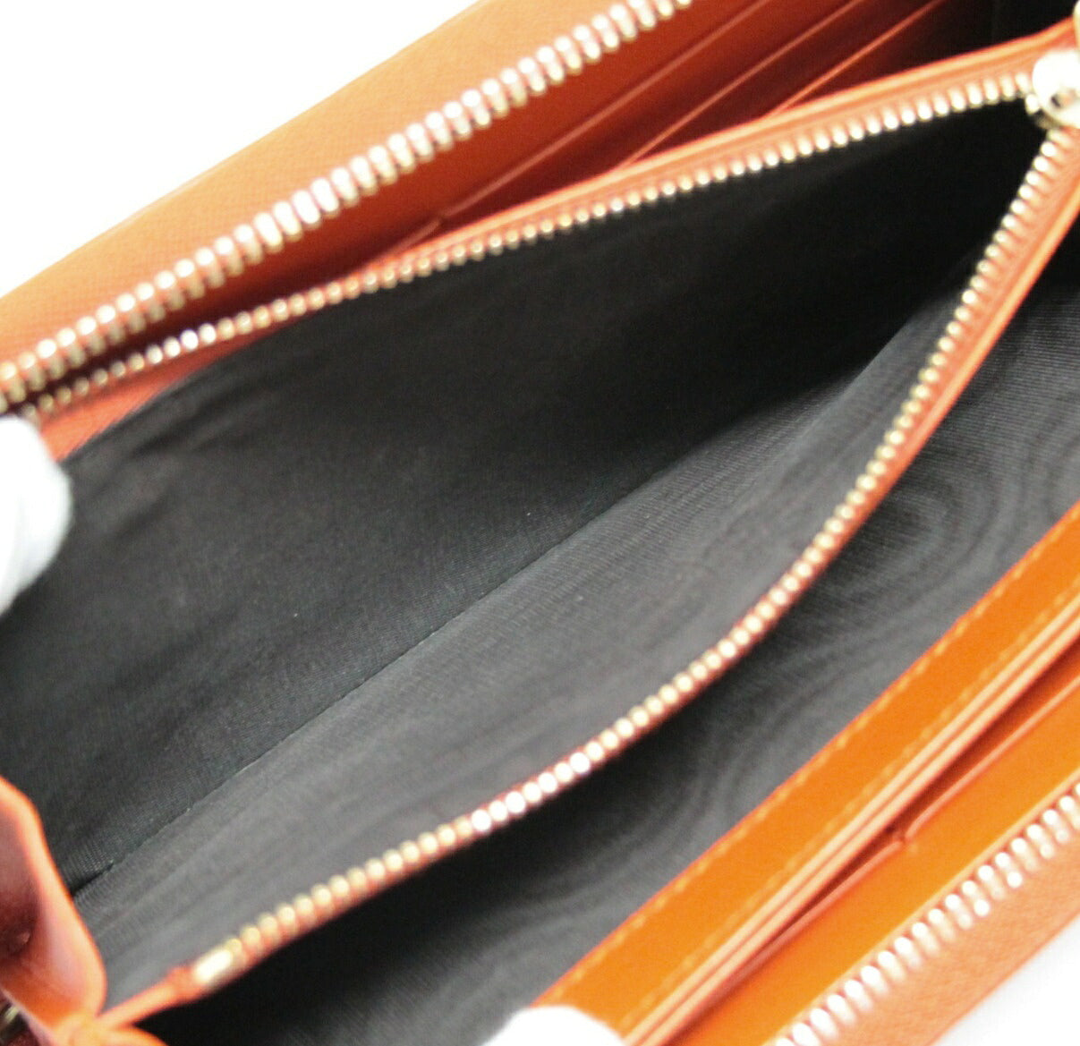 GUCCI Guccissima Round Zip Wallet Orange Size ONE SIZE