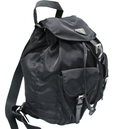 PRADA Nylon Triangle Logo Small Backpack Size ONE SIZE