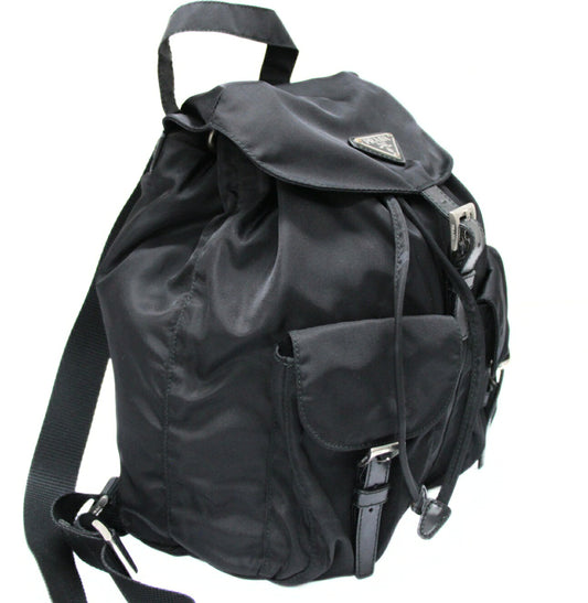 PRADA Nylon Triangle Logo Small Backpack Size ONE SIZE
