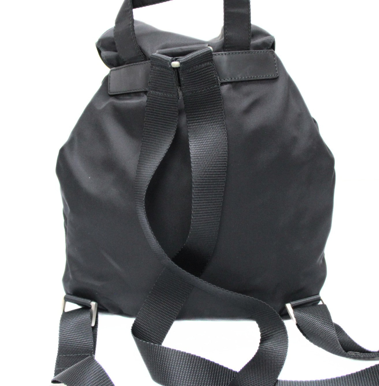 PRADA Nylon Triangle Logo Small Backpack Size ONE SIZE
