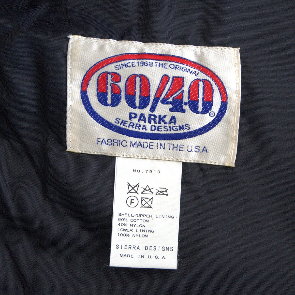 Sierra Designs USA 60/40 Mountain Parka Jacket Black Size S