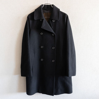Mackintosh Wool Coat Black Size 36