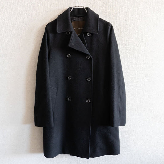 Mackintosh Wool Coat Black Size 36