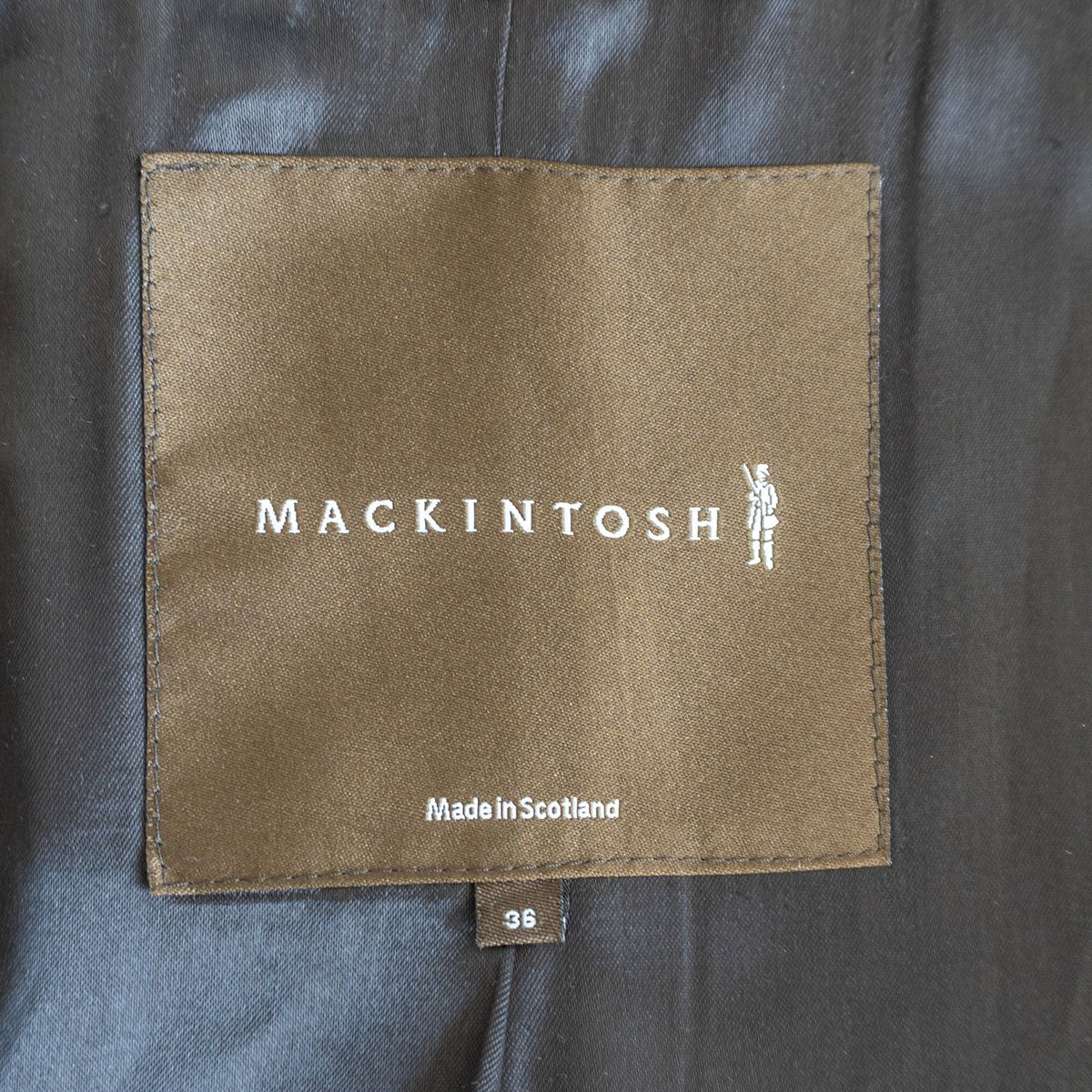 Mackintosh Wool Coat Black Size 36