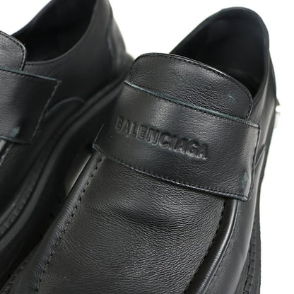 BALENCIAGA Logo Plate Tractor Sole Loafers Size EU 41