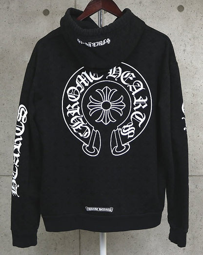 CHROME HEARTS CH Plus All-Over Print Hoodie Black Size M