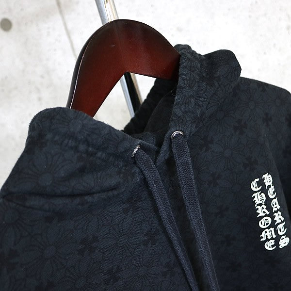 CHROME HEARTS CH Plus All-Over Print Hoodie Black Size M