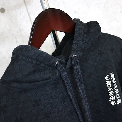CHROME HEARTS CH Plus All-Over Print Hoodie Black Size M