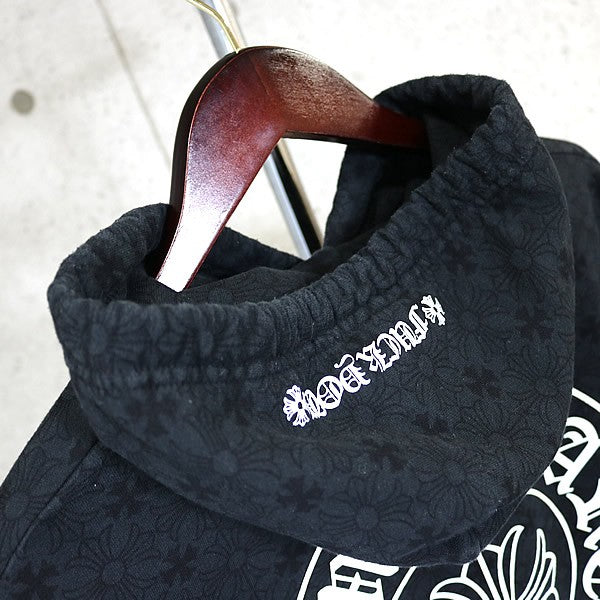 CHROME HEARTS CH Plus All-Over Print Hoodie Black Size M