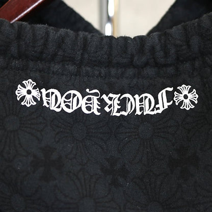 CHROME HEARTS CH Plus All-Over Print Hoodie Black Size M
