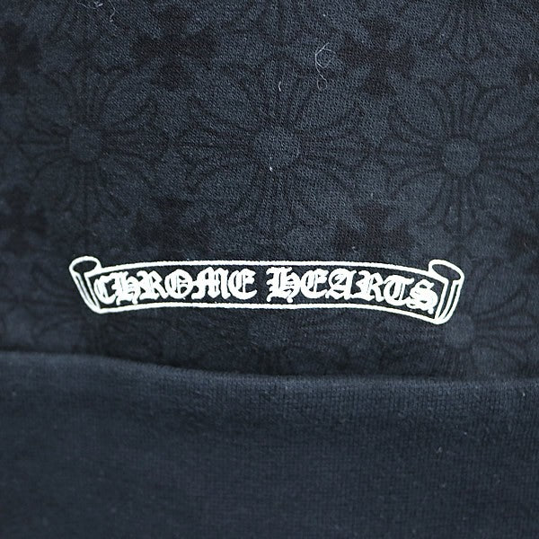 CHROME HEARTS CH Plus All-Over Print Hoodie Black Size M