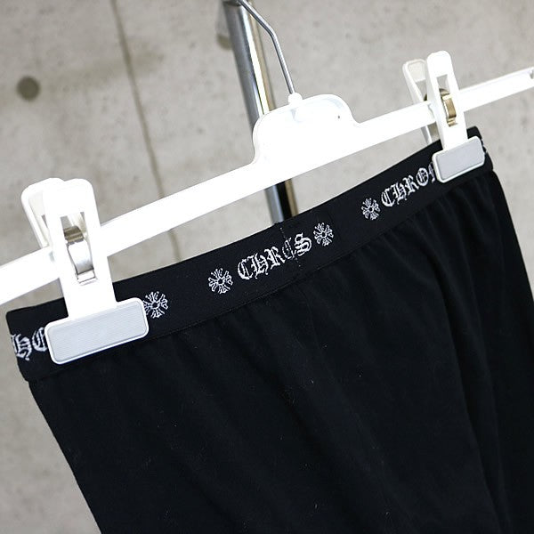 CHROME HEARTS Hem Horseshoe Print Leggings Black Size S
