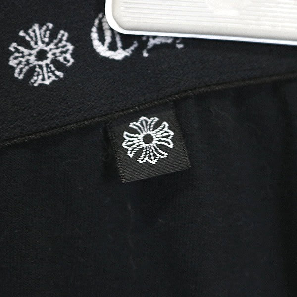 CHROME HEARTS Hem Horseshoe Print Leggings Black Size S