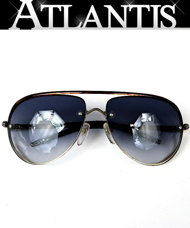 CHROME HEARTS JEWEL BOX Sunglasses Leather Size ONE SIZE