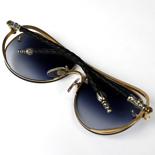 CHROME HEARTS JEWEL BOX Sunglasses Leather Size ONE SIZE
