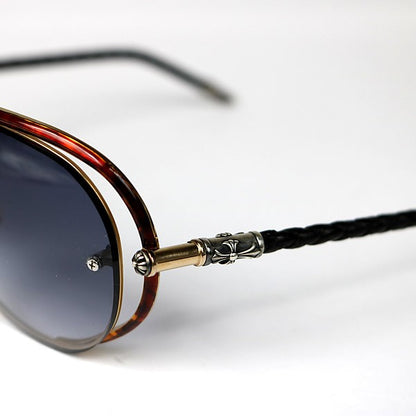 CHROME HEARTS JEWEL BOX Sunglasses Leather Size ONE SIZE