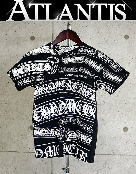 CHROME HEARTS x COMME des GARÇONS Label Logo T-shirt Size S