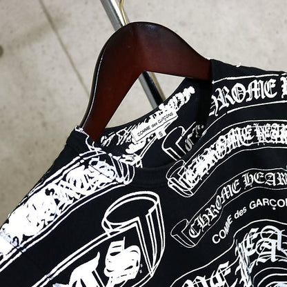 CHROME HEARTS x COMME des GARÇONS Label Logo T-shirt Size S