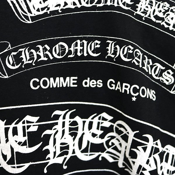 CHROME HEARTS x COMME des GARÇONS Label Logo T-shirt Size S