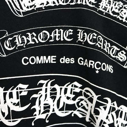 CHROME HEARTS x COMME des GARÇONS Label Logo T-shirt Size S