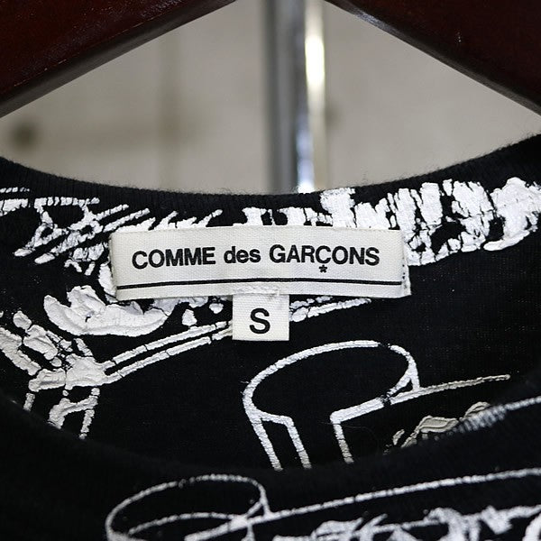 CHROME HEARTS x COMME des GARÇONS Label Logo T-shirt Size S