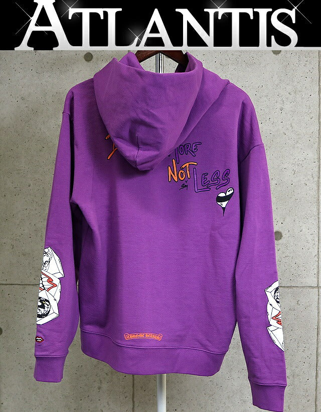 CHROME HEARTS PPO Matty Boy I WANT MORE Hoodie Purple Size L