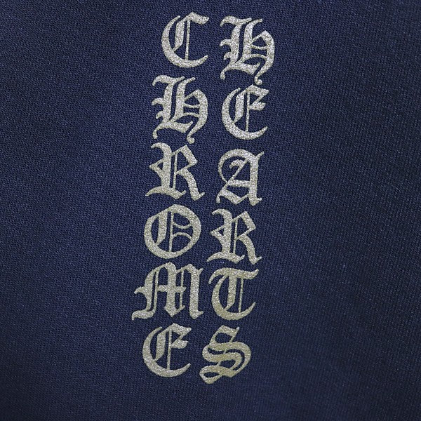 CHROME HEARTS Old English Logo Hoodie Black/Khaki Size L