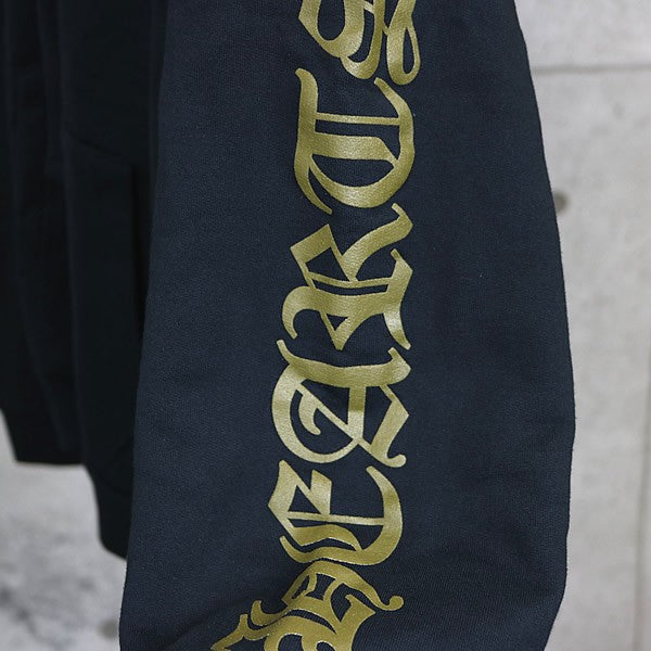 CHROME HEARTS Old English Logo Hoodie Black/Khaki Size L