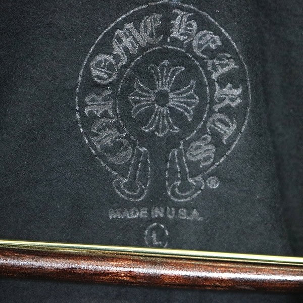 CHROME HEARTS Old English Logo Hoodie Black/Khaki Size L