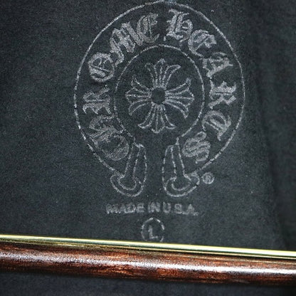 CHROME HEARTS Old English Logo Hoodie Black/Khaki Size L
