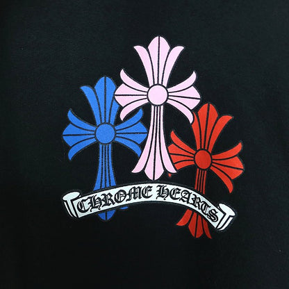 CHROME HEARTS Multi Color Cemetery Cross Print Size XL