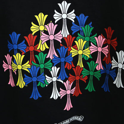 CHROME HEARTS Multi Color Cemetery Cross Print Size XL