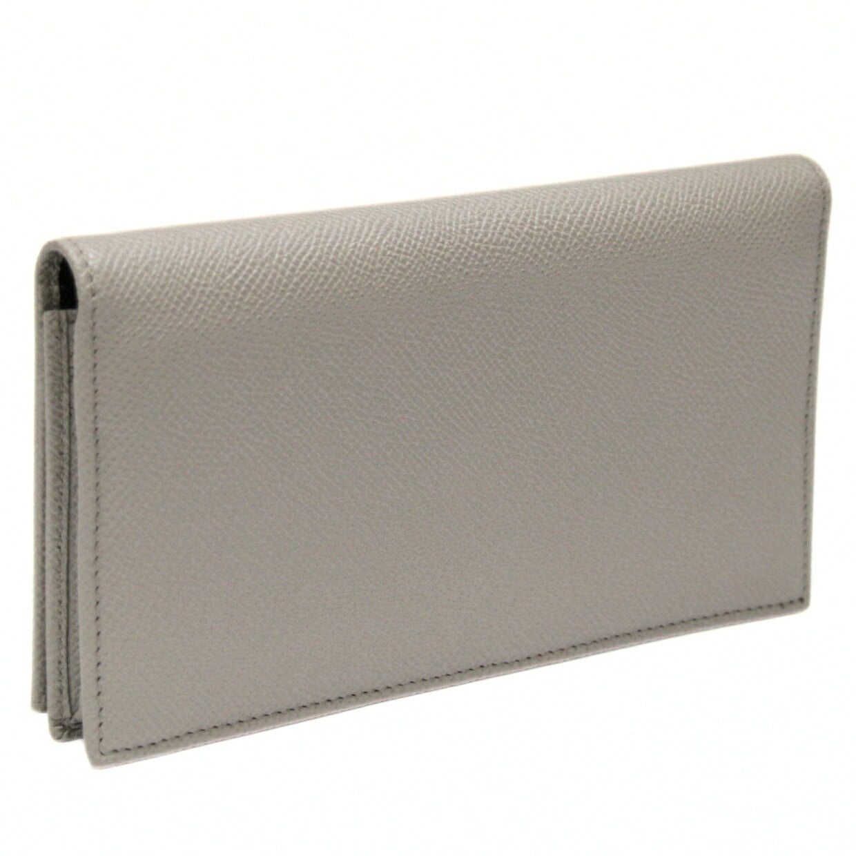 BVLGARI Bulgari Man Leather Bifold Wallet Gray Size ONE SIZE
