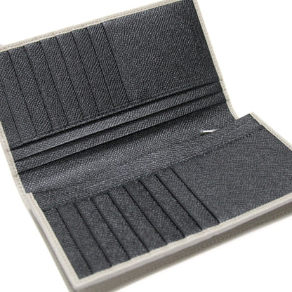 BVLGARI Bulgari Man Leather Bifold Wallet Gray Size ONE SIZE