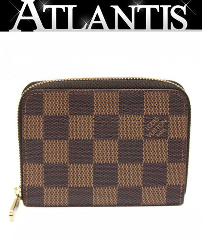 Louis Vuitton Damier Zippy Coin Wallet Brown Size ONE SIZE
