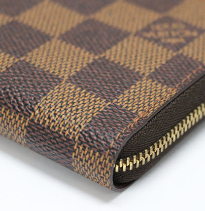 Louis Vuitton Damier Zippy Coin Wallet Brown Size ONE SIZE
